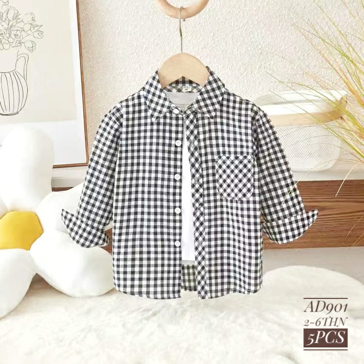 Grosir Kemeja 2-6thn (5pcs x Rp 62.000) AD901