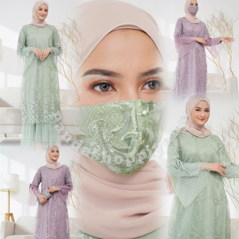 ( New Produk ) Gamis Pesta Cantila / Gamis Brokat Tile Mewah Remaja Terbaru / Gamis Maxi Full Brukat Tile Mutiara / Dress Kondangan / Bridesmaid / Baju Kondangan lebaran / Gamis Pesta