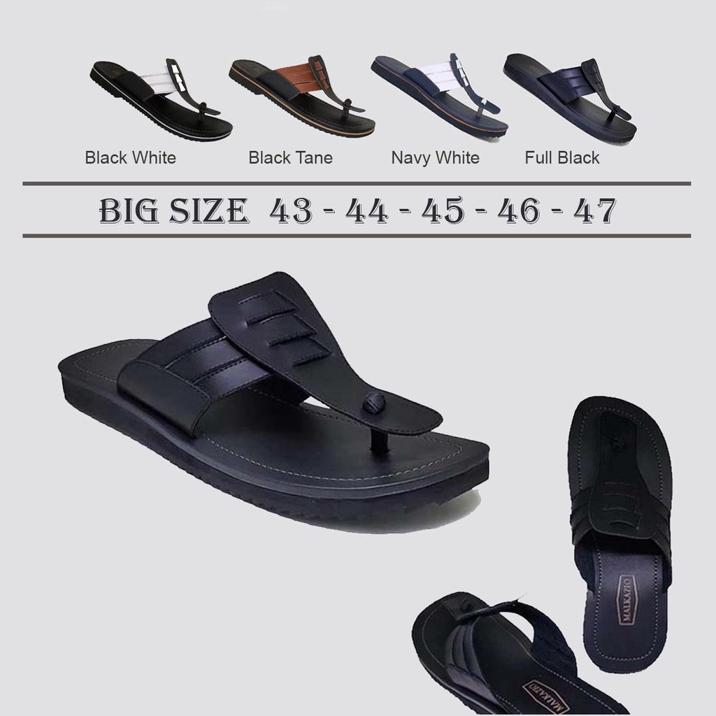 ALZELVIN FLIP FLOPS | Sandal Pria Ukuran Besar Big Size Jumbo 43-47 / Sendal Jepit Cowok Branded