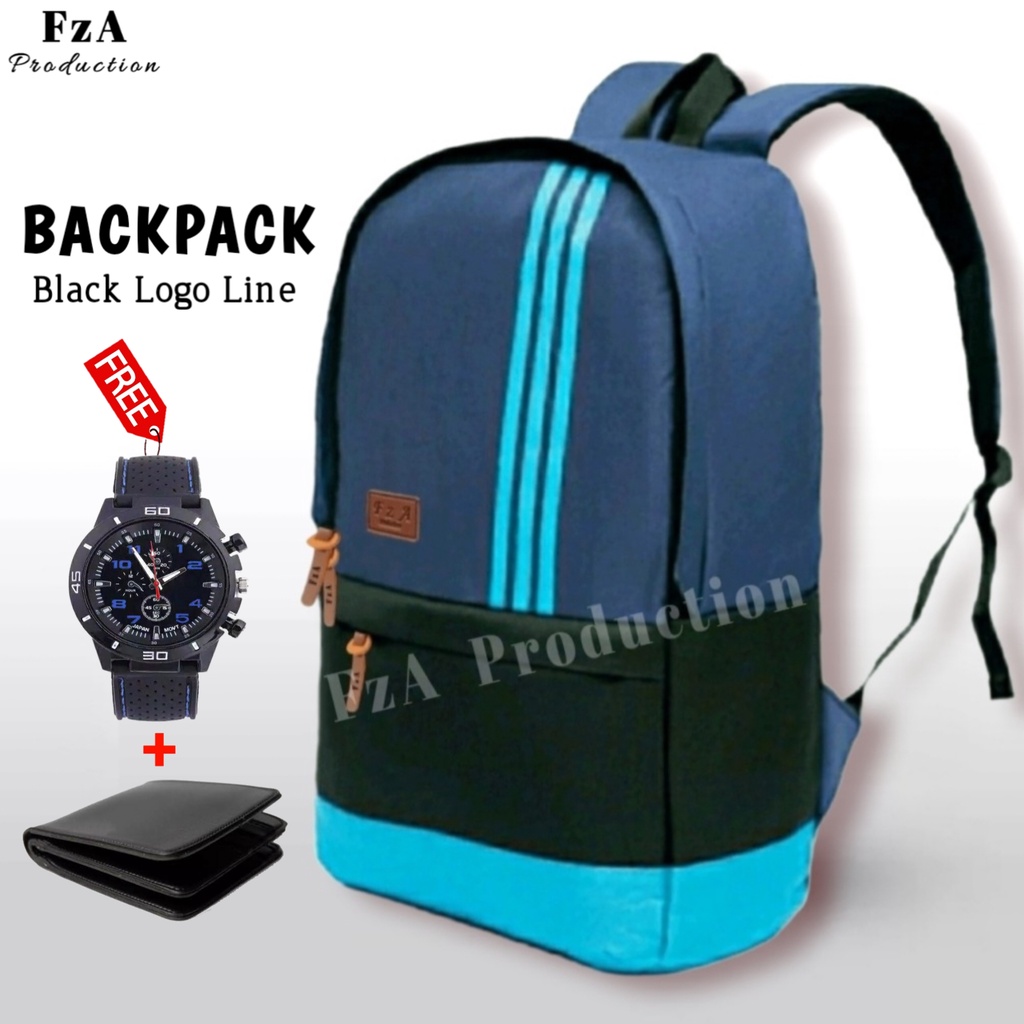 Big Promo..Tas Ransel Distro sekolah kuliah Kerja Pria Wanita Tas Ransel Laptop Original - FzA - BLL