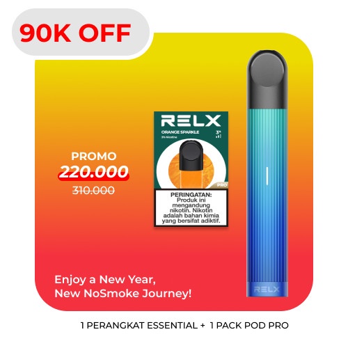 RELX Bundle Essential Blue Glow Device and Pods