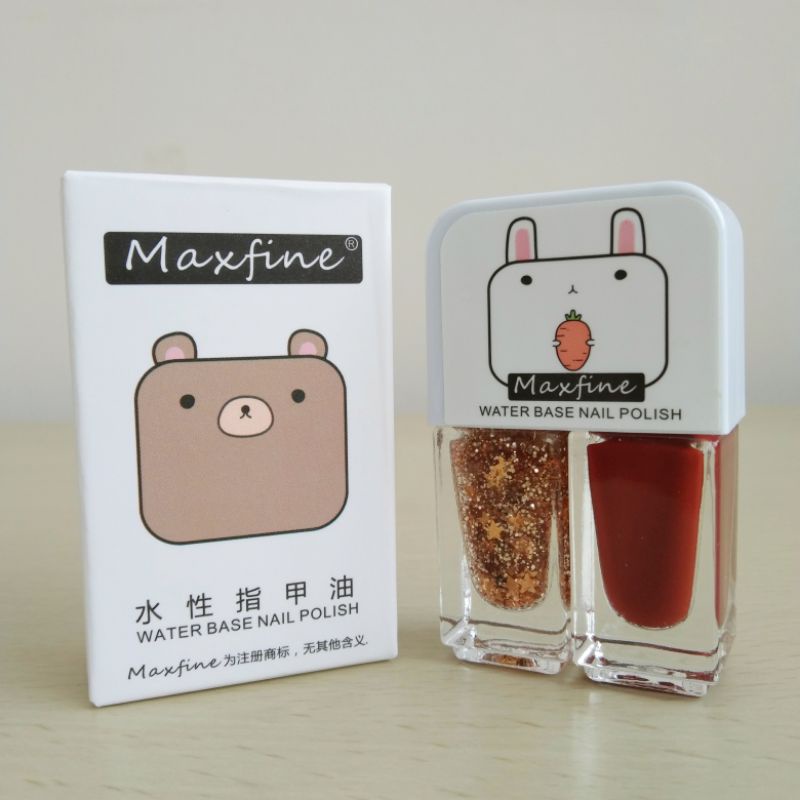 ONSHOPID - MAXFINE WATER BASED NAIL POLISH SET (READY/ISI 2)
