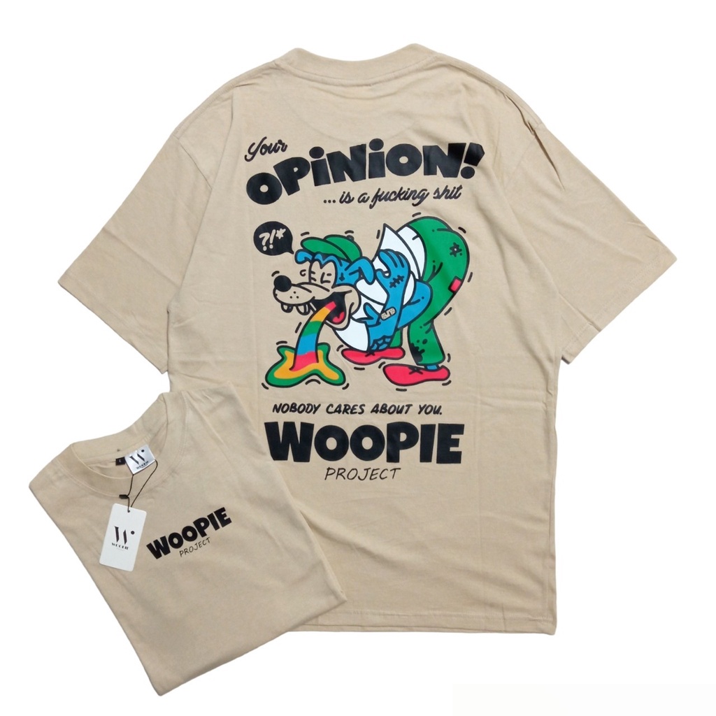 Kaos Woopie - Baju Kaos Oversize Original Nexttime Pria Wanita Terbaru Termurah Terlaris - Tshirt Ka