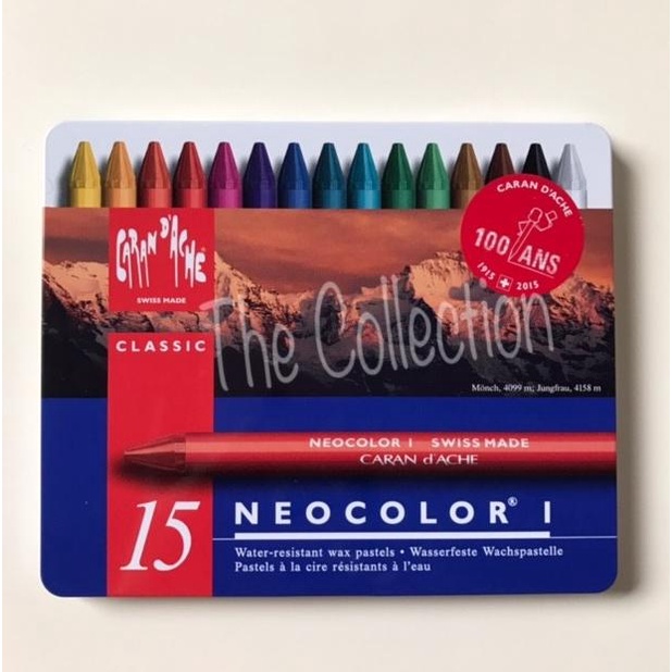 

ATK294CR 15 warna Neo I Carandache Caran d'ache Karandas Crayon refill