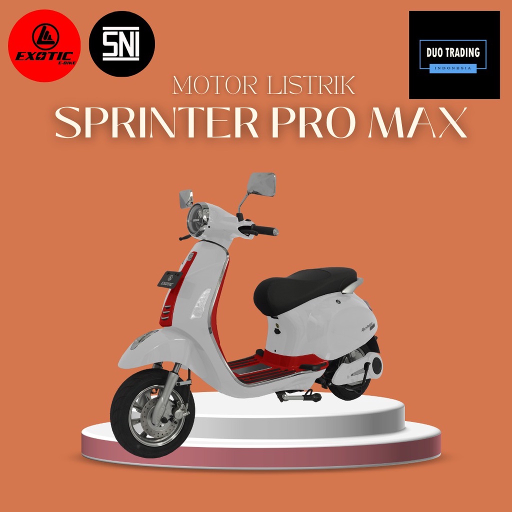Sepeda Motor Listrik Exotic Sprinter Pro Max By Pacific
