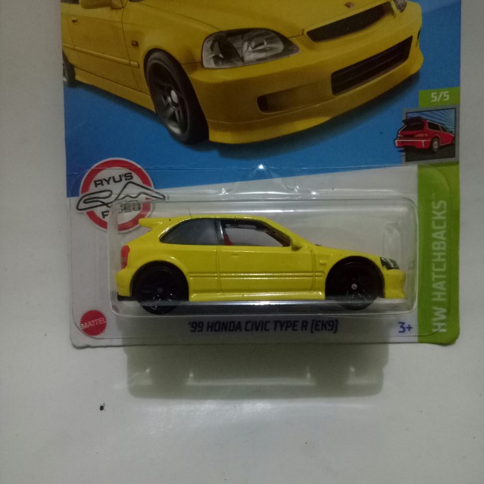 PROMO HOTWHEELS 99 HONDA CIVIC TYPE R EK9 KUNING TERBARU