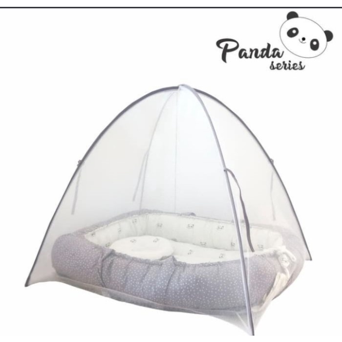 Terlaris Omiland Kasur Serut Bayi + Kelambu Panda Series - Oyk 1141