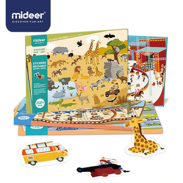 

Terlaris Mideer Reusable Sticker - Animal - Mideer Sticker