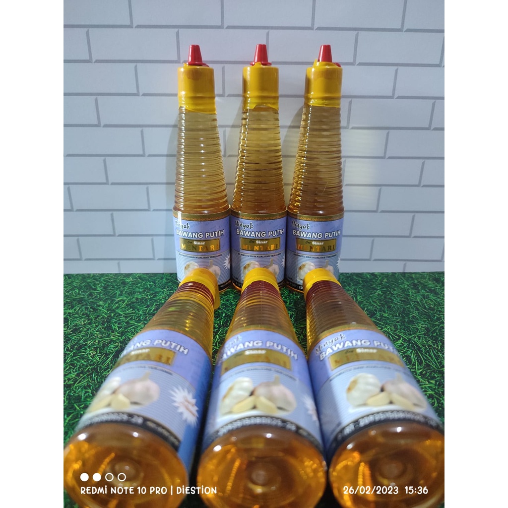 Paket Hemat Minyak Bawang Putih Cap Sinar Mentari Isi 6Botol 150mL