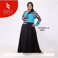 Hijab/Gamis Modis Seply Gisel Biru