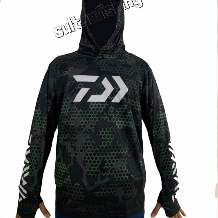 Terlaris Jersey Mancing Daiwa St-30021 Kupluk Lengan Panjang Original Daiwa