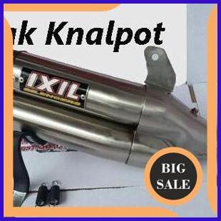 Knalpot IXIL Double Muffler Titan Slip On Ninja 300Fi ABS SE, Ninja 250Fi / Carbu, Z250, MT25, R25 1