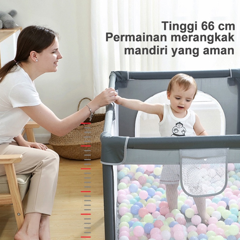 Ready stock✅Tempat bermain bayi / 180cm*200cm bola mandi kandang bayi / taman bermain anak-anak / mainan tenda anak-anak / kandang mainan