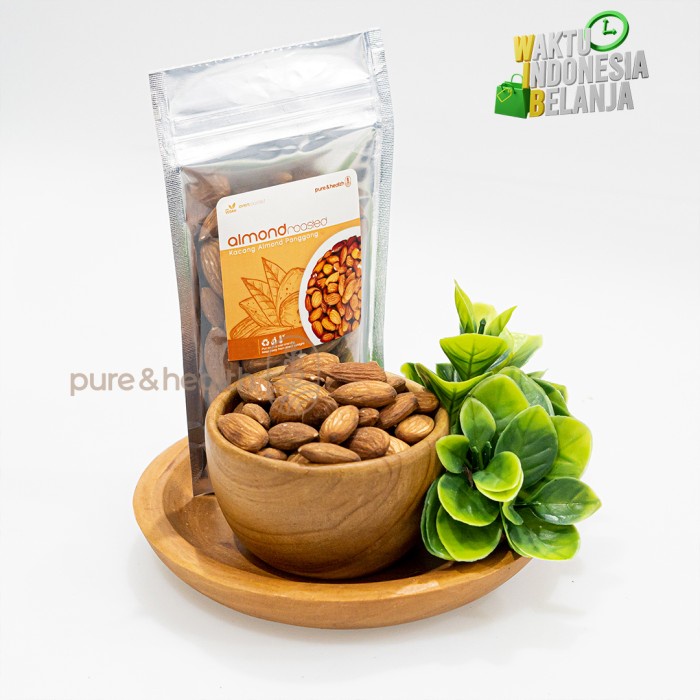 

Best Seller Kacang Almond Panggang Kupas Roasted 1 Kg Original Natural Super Food
