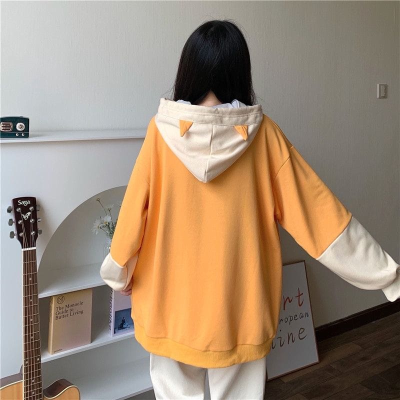 Pepi Bear Hoodie Sweater Oversize | Sweater Hoodie Oversize Wanita Korean Style