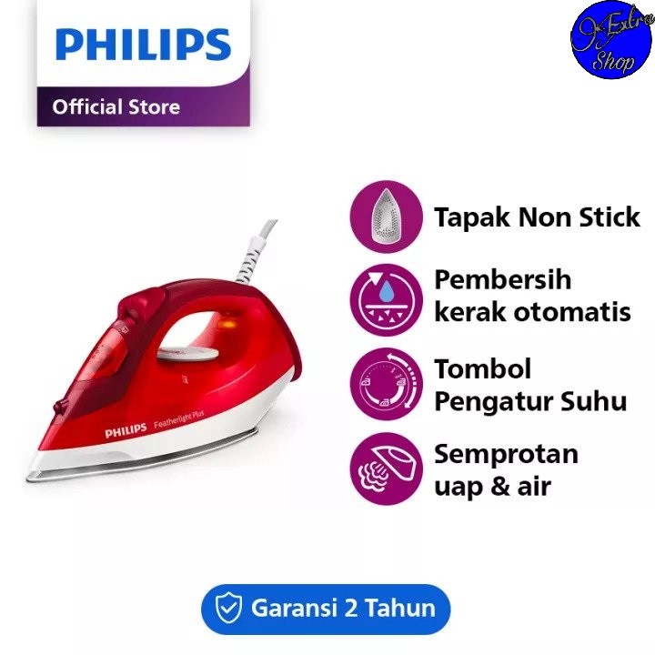 Philips Steam Iron GC1424/45 - Red GC1424 GC 1424