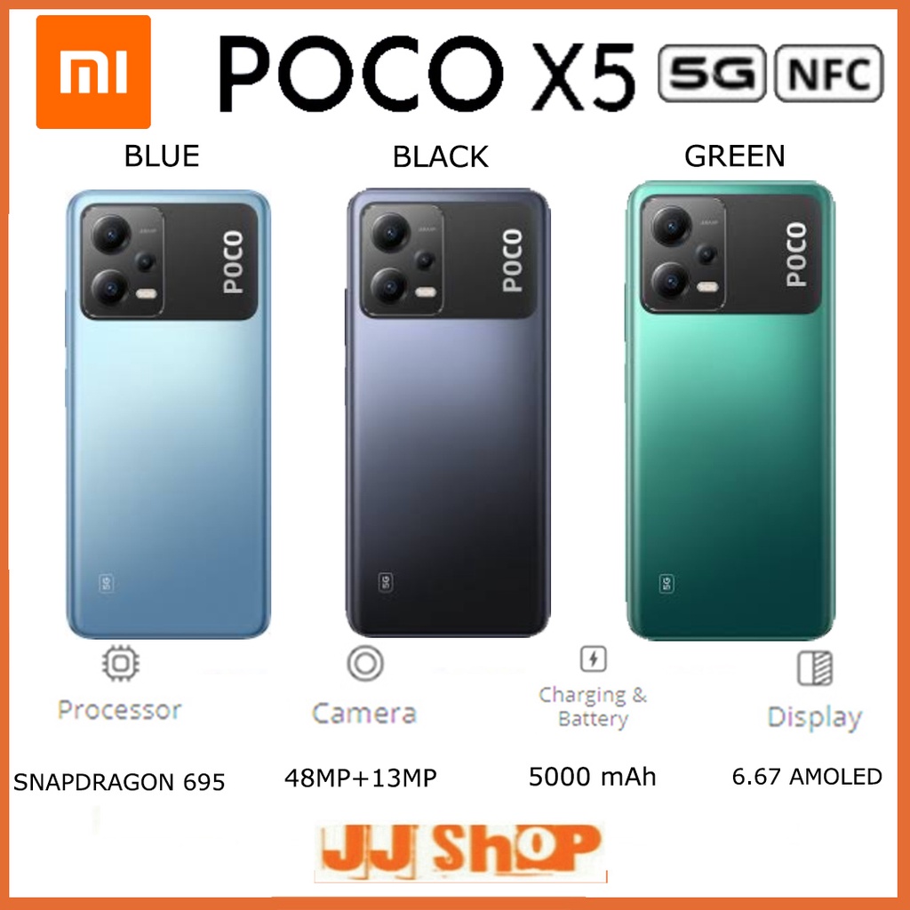 XIAOMI POCO X5 5G 8/256 GB RAM 8GB ROM 256GB &amp; 6/128GB 6GB 128GB &amp; X3 PRO GARANSI RESMI TAM