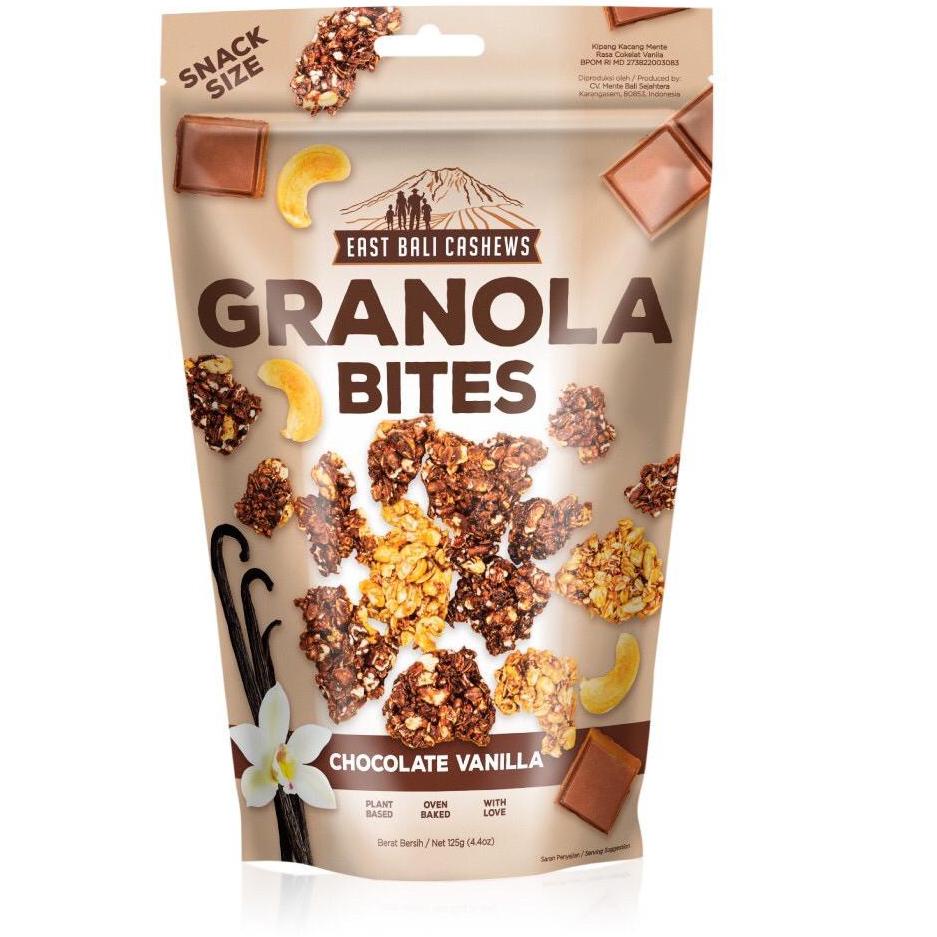 

Baru East Bali Cashews Granola Bites Chocolate Vanilla 125 gram .,..,.,.,.