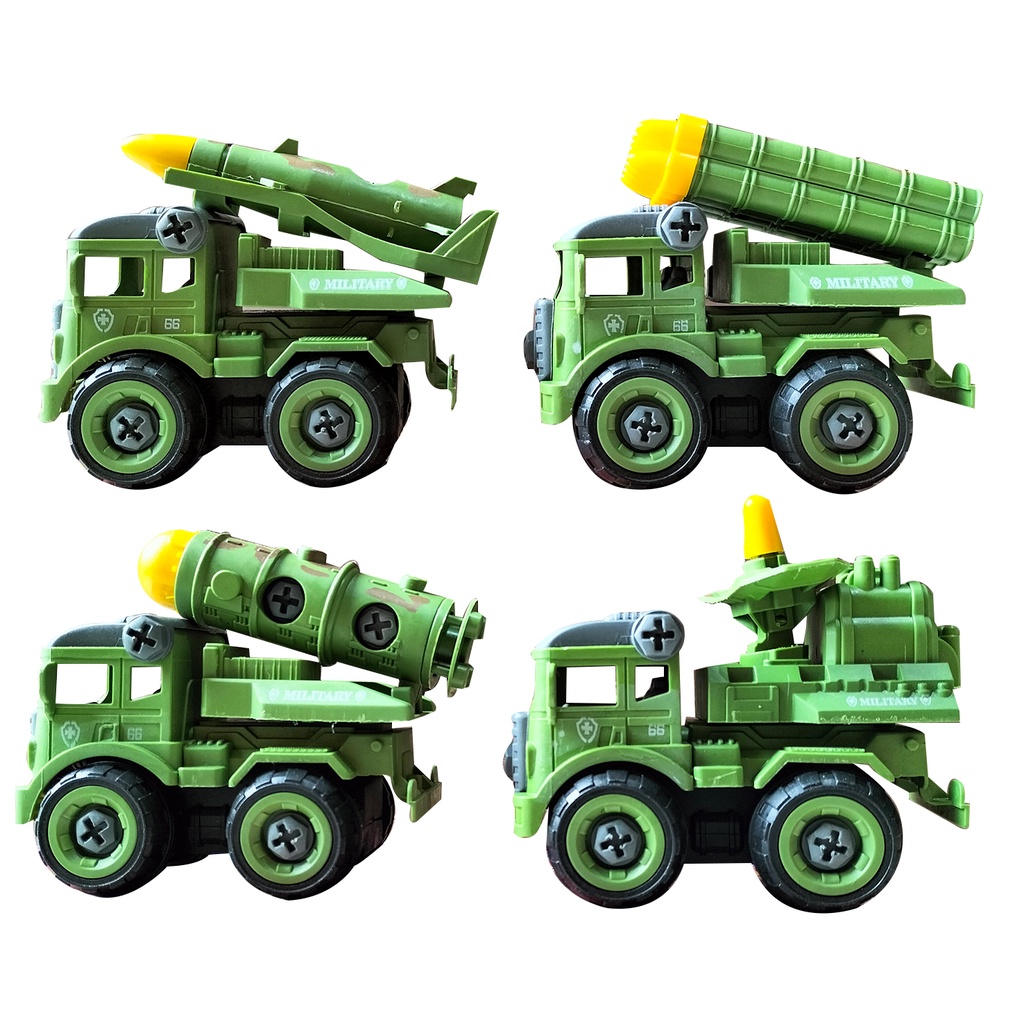 Mainan Anak Mobilan Army Military 1 Set Isi 4 Pcs