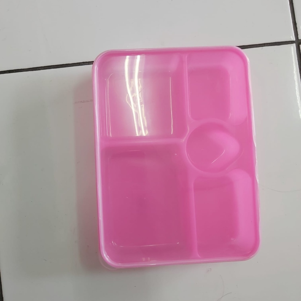 Lunch Box Kotak Makan 5 Sekat Merpati - Random Colour