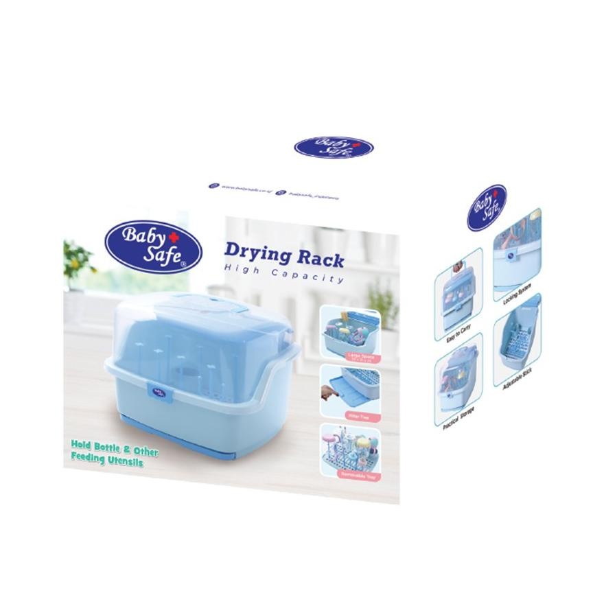 BABY SAFE Rak Pengering Botol dengan Tutup Babysafe DR05