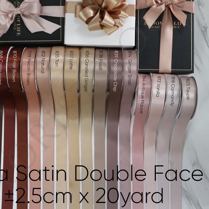 

➩ Pita Satin Double Face ±2.5cm x 20yard - Ribbon ✬