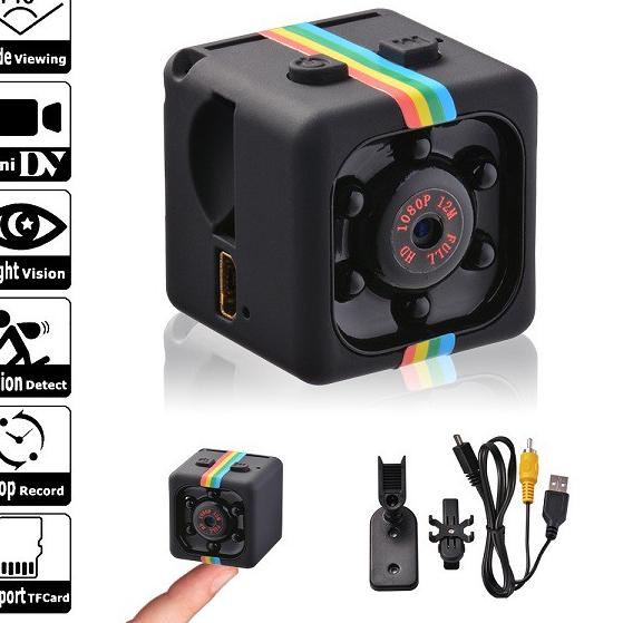♢ Kamera Mini DV SQ11 Spy Camera CCTV Mini Kamera Pengintai ←