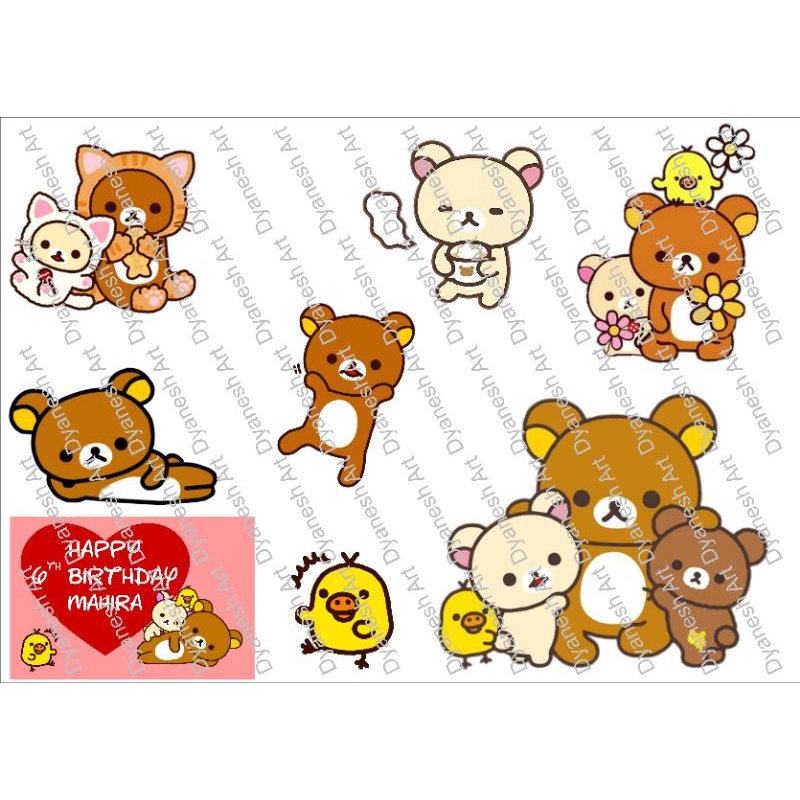 

toper kue tema rilakuma