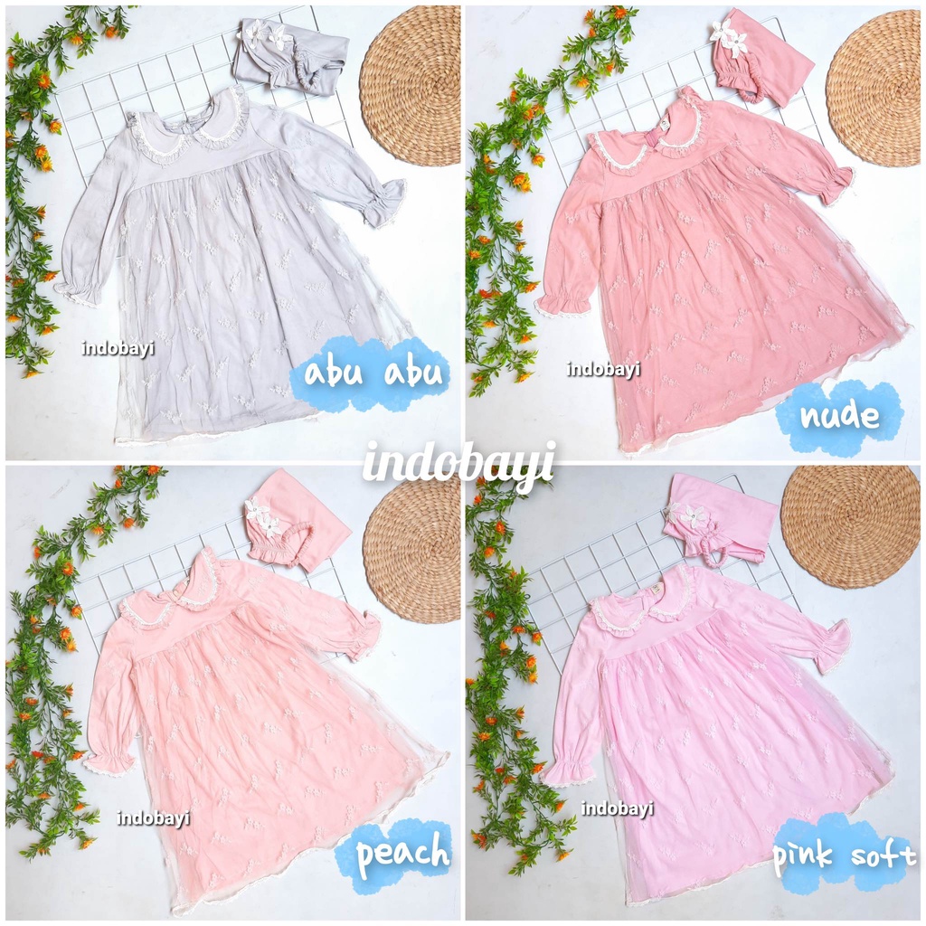 INDOBAYI Gamis Set Baby Kids Premium Mi Angel uk 2-3th