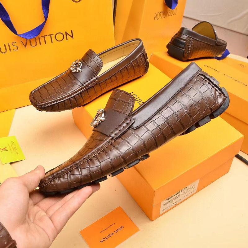 sepatu loafer lv pria slip on shoes men p1shoes premium sepatu cowok casual