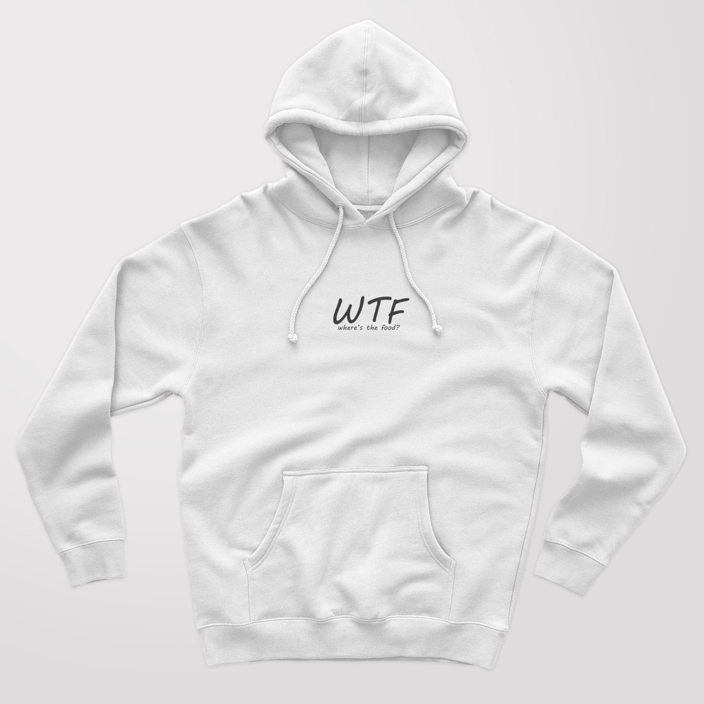 OVERSIZE WTF HOODIE UNISEX FIT TO XL ONE SIZE FIT XL / HOODIE UNISEX TEBAL