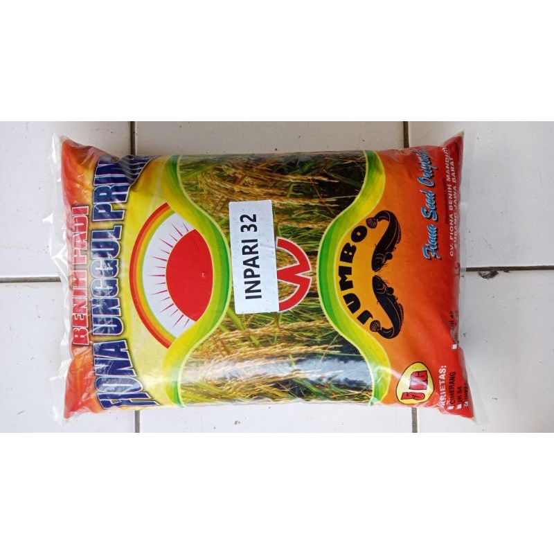 RB Benih padi Inpari 32 Jumbo Bersertifikat Label ungu kemasan 5kg