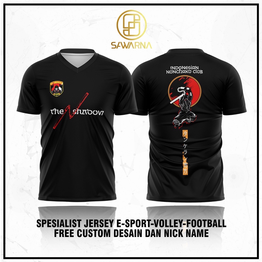 JERSEY BELA DIRI NUNCHAKU CLUB INDONESIA 2023 THE SHADOW