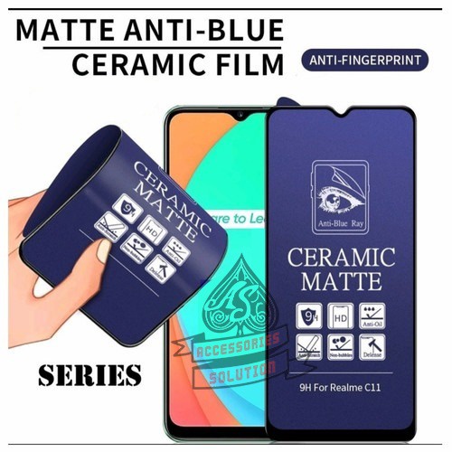 ANTI GORES CERAMIC BLUE MATTE REALME NARZO 20 PRO 30A 50 5G 50I 50A PRIME