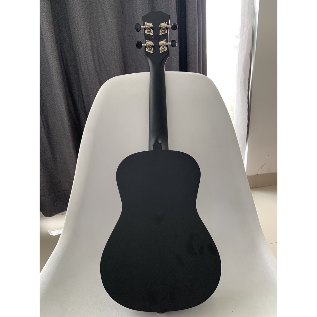 Ukulele Concert 23 Basswood Hitam Cat Mulus No Brand