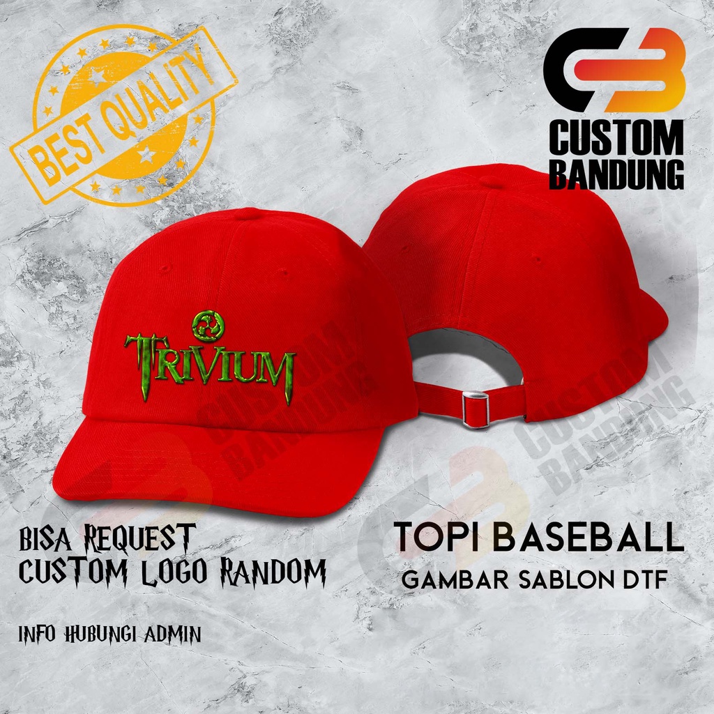 Topi Baseball TRIVIUM Pria Wanita Topi Cap Bisa Tulis Nama Bisa COD Original High Premium Quality