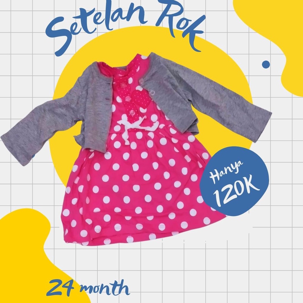 GIRLS Setelan Bayi Overall Baby Sz 3 - 24M caters