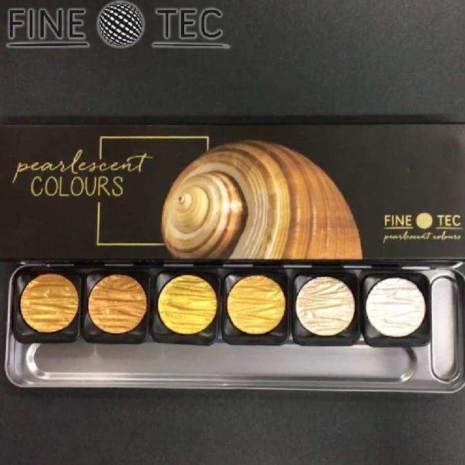

Cat Air Finetec Pearlescent 6B Set Opaque Watercolor Metal Box