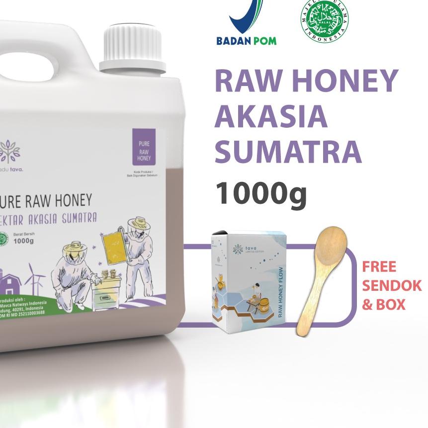

➥ Asli Murni 1kg Tava Grade A Nektar Akasia Sumatra 100% Alami Pure Natural Raw Honey ☟