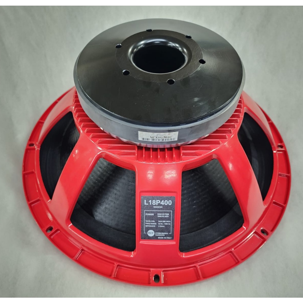 (PETI KAYU)  Turbosonic Speaker 18&quot; Model RCF L 18 P400 grade A. 18P400.  18 P400 grade a kualitas premium import china