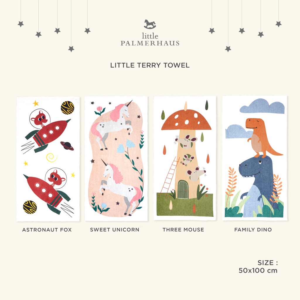 Little Terry Handuk Bayi &amp; Anak 50x100 cm | Little Terry Towels by Little Palmerhaus