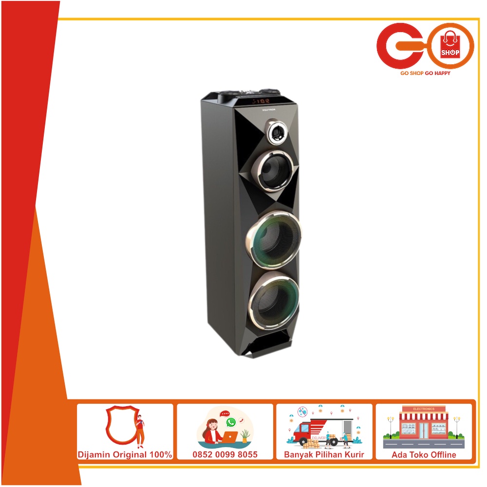 POLYTRON Bluetooth Speaker Aktif Karaoke 8 Inch PAS 8SCA22 /-FM