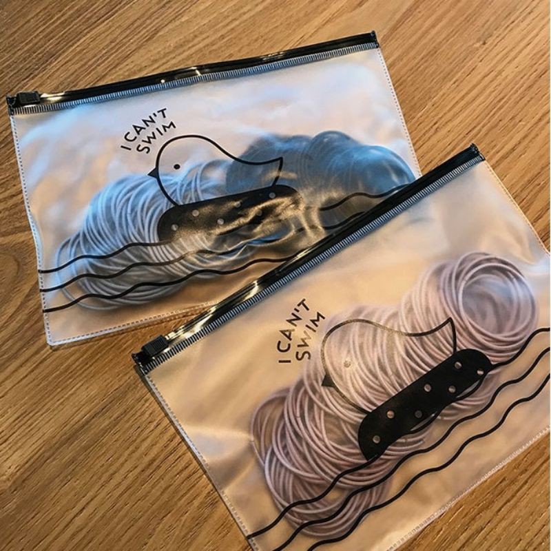 (BOW) 100pc Ikat Rambut Karet Polos Elastis Dengan Free POUCH Bergaya Korea