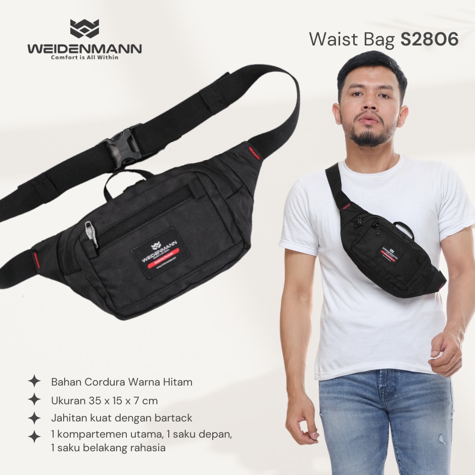 Tas Waist Bag Pria Selempang Weidenmann S2806