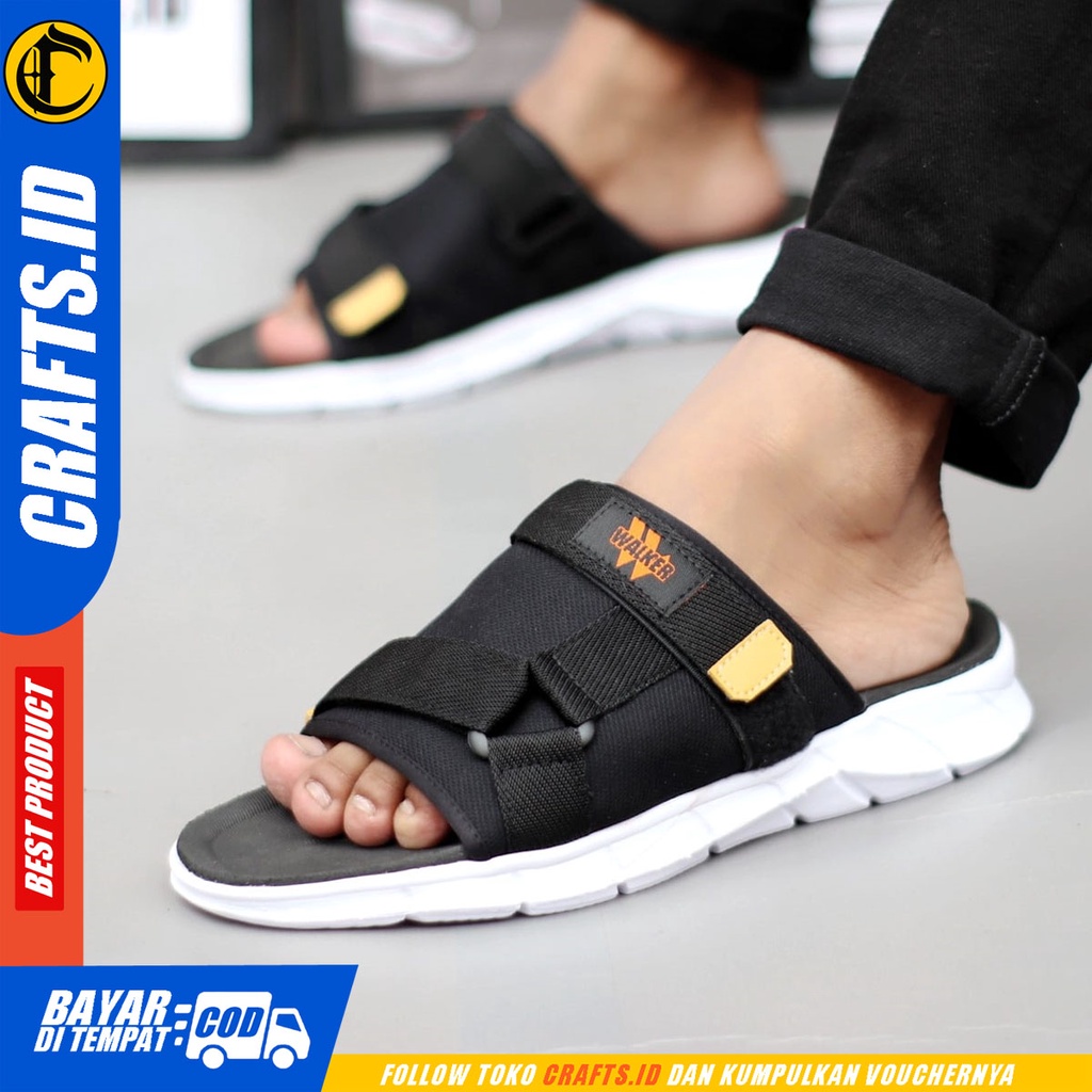 Sandal Slide Pria Sendal Casual Travelling Crafts Anthon