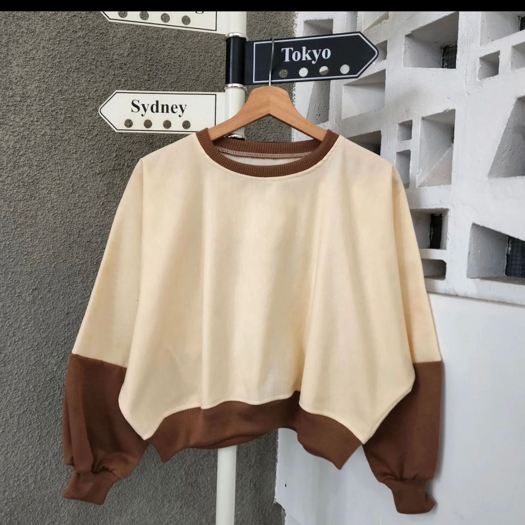 SWEATER COMBIE CROP WANITA ANAIRAOFFICIAL