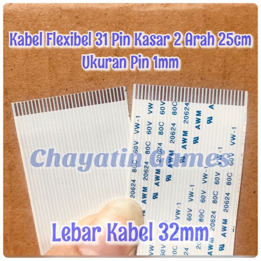 Kabel Flexibel 31 Pin Kasar Model &amp; Panjang Varian Jarak 1mm