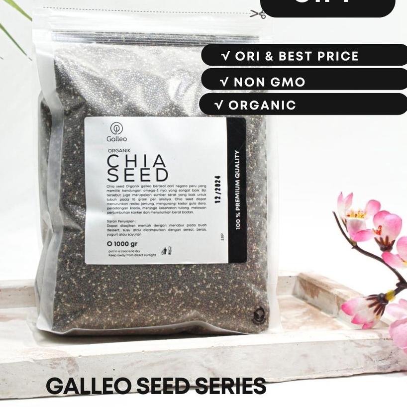 

♦ CHIA SEED ORGANIK 1 KG MEXICO [ Biji Chia Seed Hitam Organik ] ✬