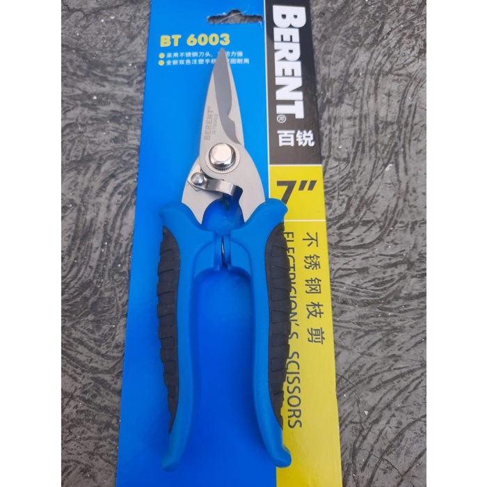 

Scissor Gunting Kabel 7" Bt 6003 Berent Electricion'S Scissors
