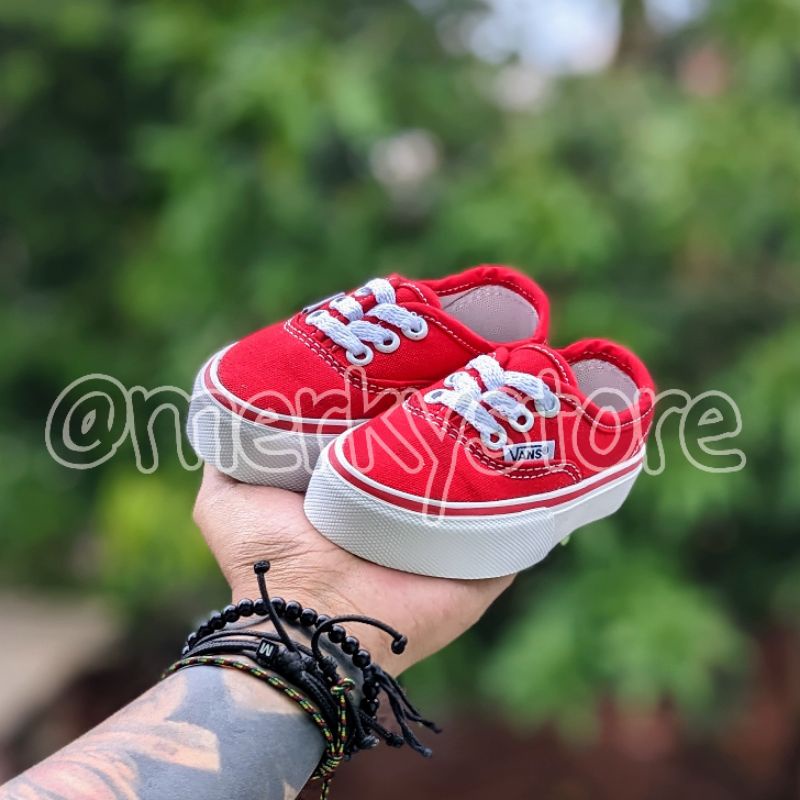 SEPATU ANAK ANAK AUTENTIC MERAH PUTIH MURAH